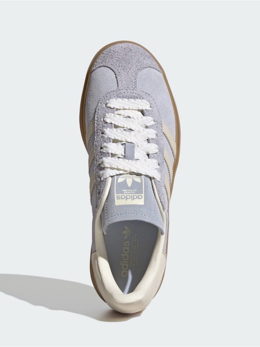 adidas Suede Sneaker in Light Gray and Creamy Beige 1765999 -E